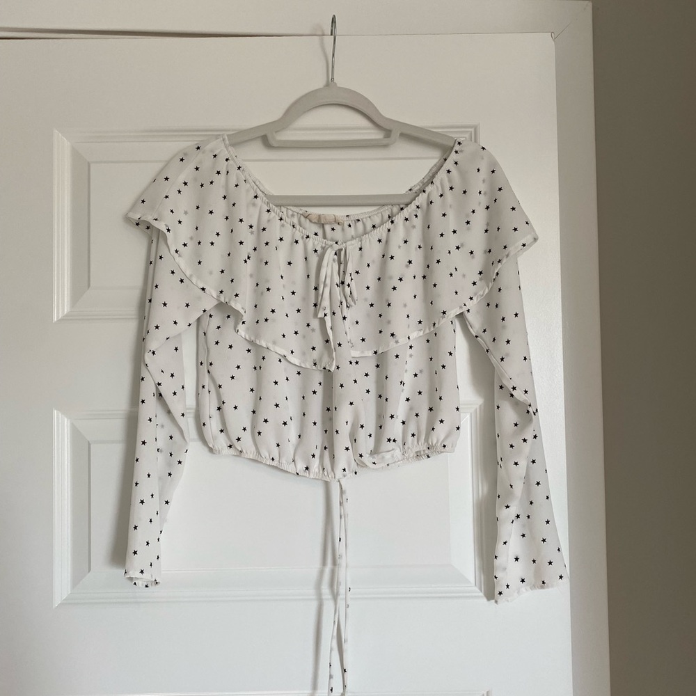 Off the shoulder crop top